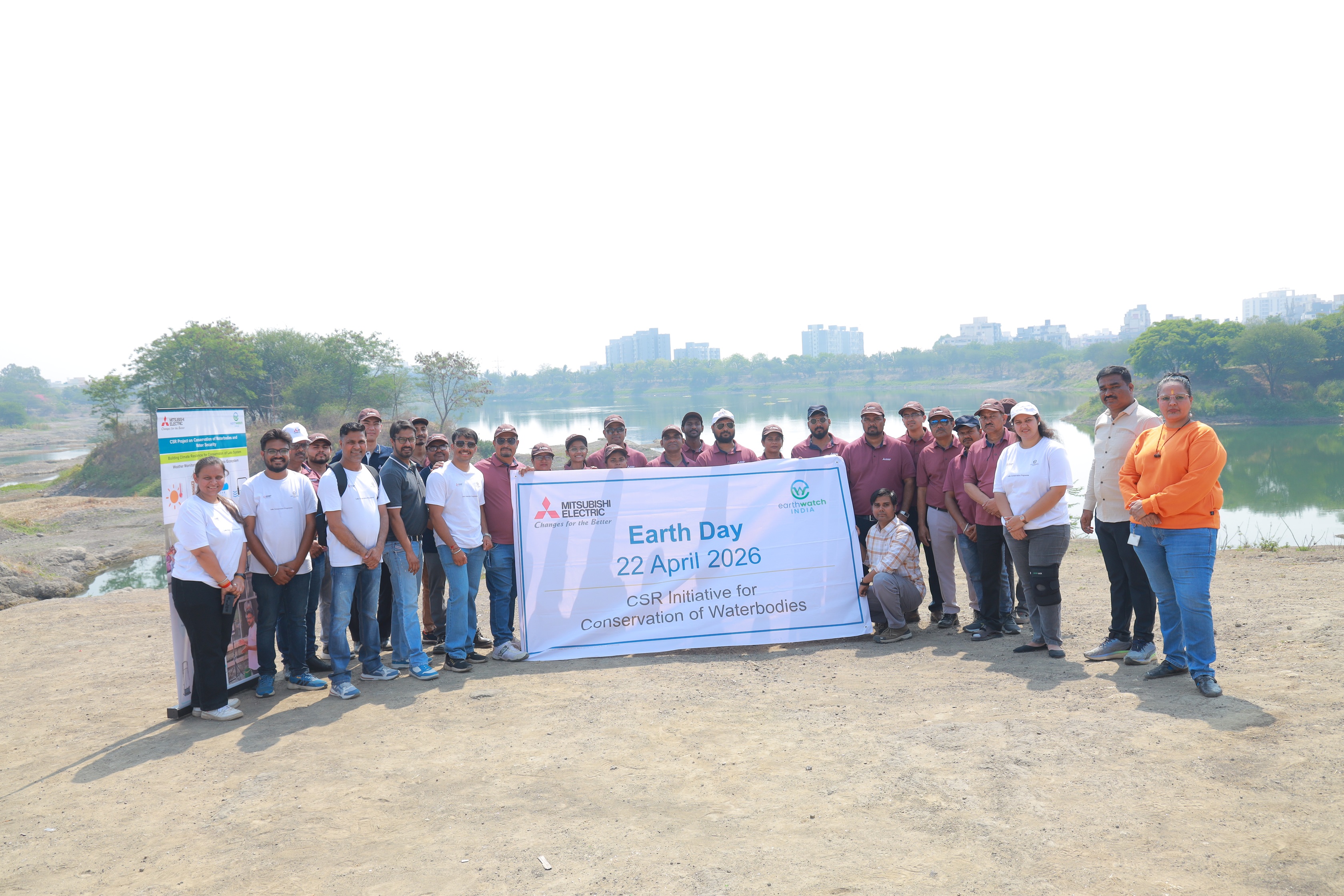 Mitsubishi Electric India Marks World Earth Day by Advancing Lake Conservation